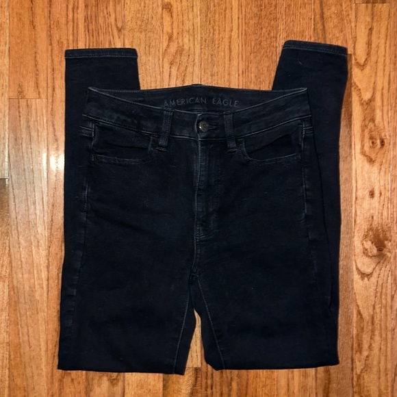 American Eagle Outfitters Denim - American Eagle Black 360 Ne(x)t Level Stretch High Rise Skinny Jeans Women’s 2